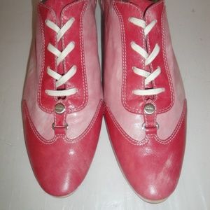 Sport Lario Pink Leather Athletic Sneaker